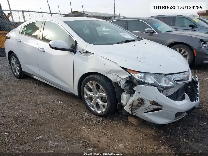 1G1RD6S51GU134289 2016 Chevrolet Volt Premier