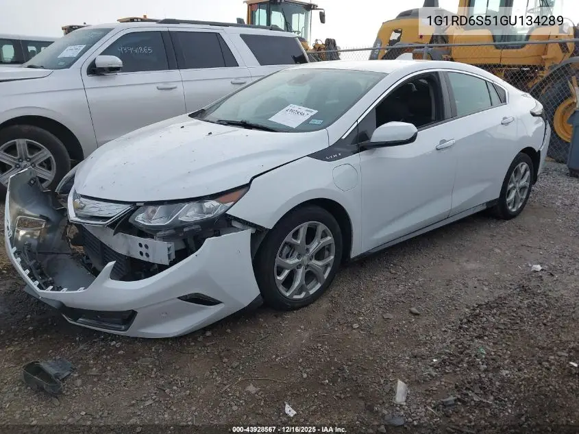 1G1RD6S51GU134289 2016 Chevrolet Volt Premier