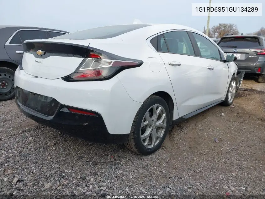 1G1RD6S51GU134289 2016 Chevrolet Volt Premier