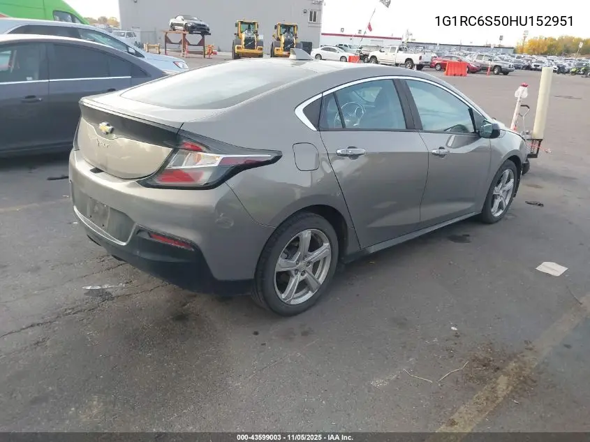 1G1RC6S50HU152951 2017 Chevrolet Volt Lt
