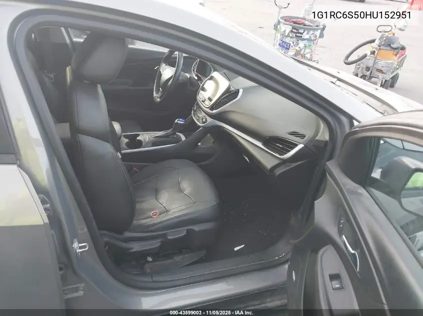 1G1RC6S50HU152951 2017 Chevrolet Volt Lt