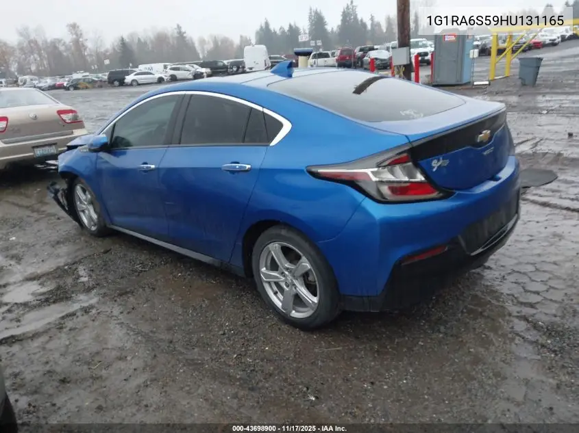 1G1RA6S59HU131165 2017 Chevrolet Volt Lt
