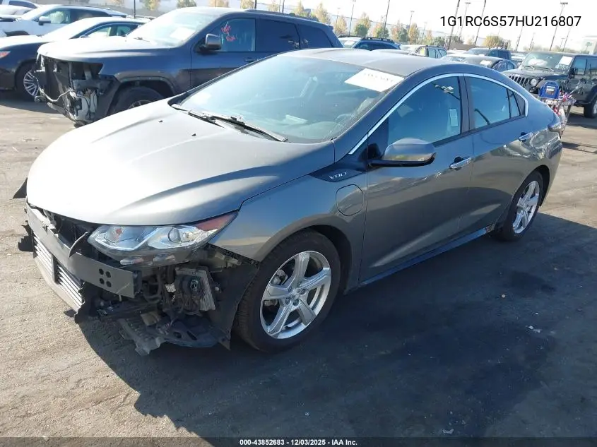 1G1RC6S57HU216807 2017 Chevrolet Volt Lt