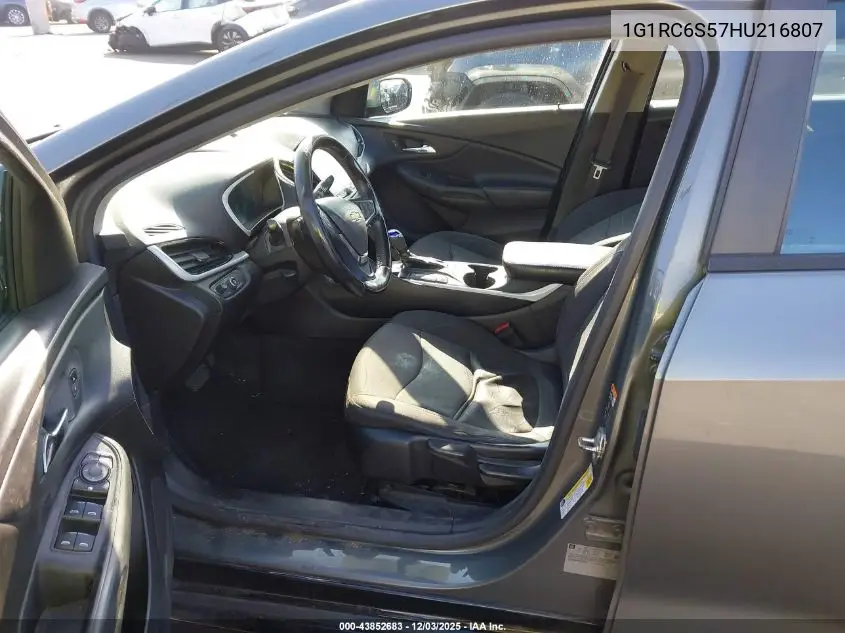 1G1RC6S57HU216807 2017 Chevrolet Volt Lt