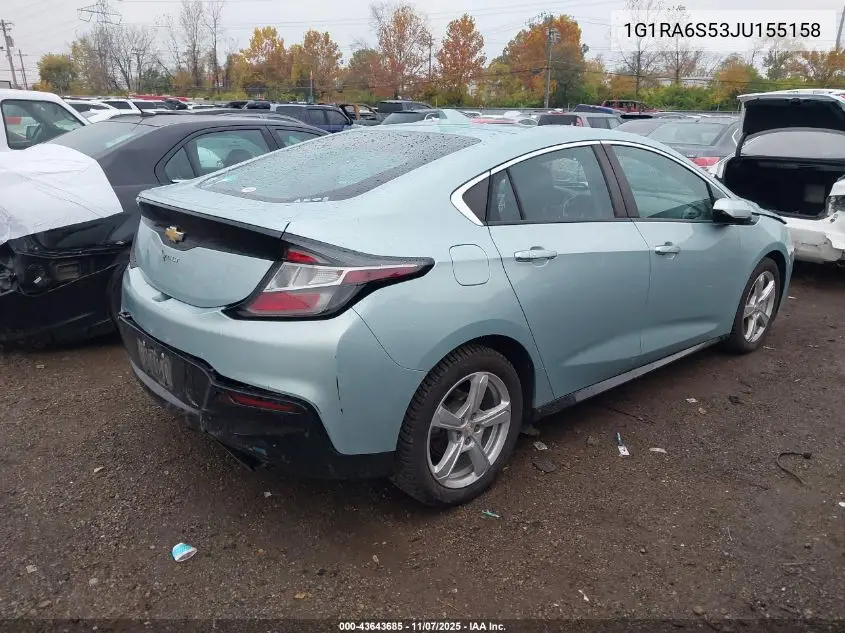 1G1RA6S53JU155158 2018 Chevrolet Volt Lt