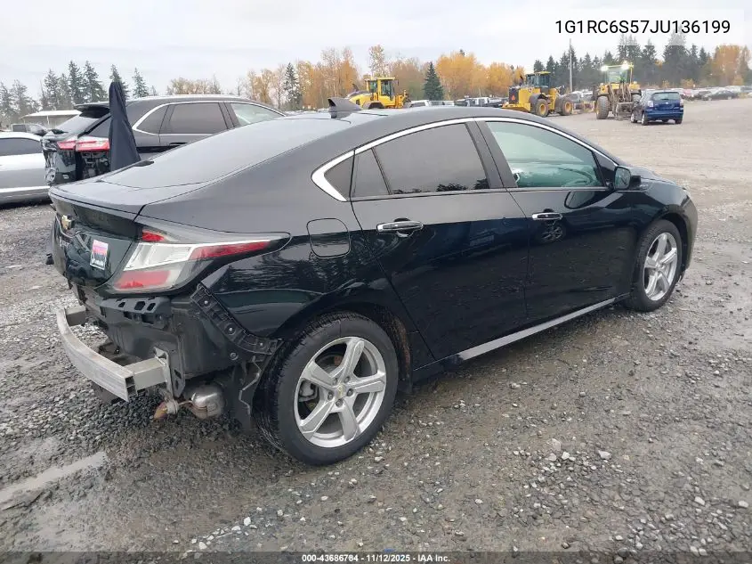 1G1RC6S57JU136199 2018 Chevrolet Volt Lt