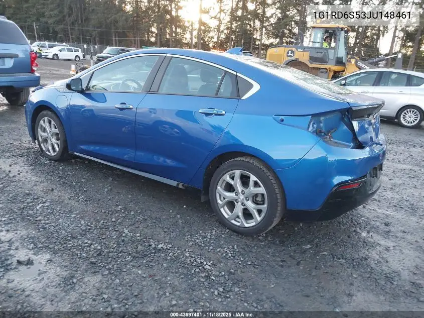 1G1RD6S53JU148461 2018 Chevrolet Volt Premier