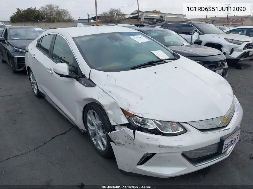 1G1RD6S51JU112090 2018 Chevrolet Volt Premier
