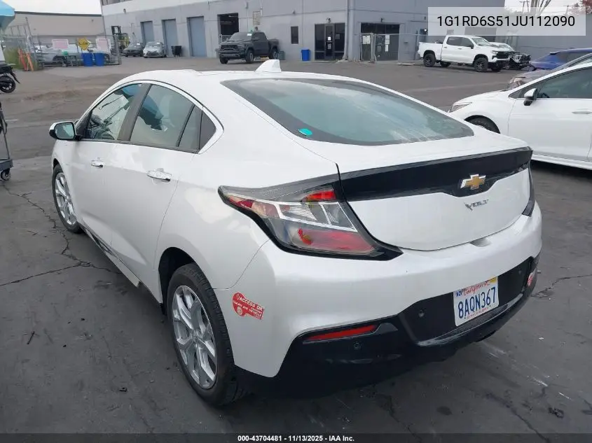 1G1RD6S51JU112090 2018 Chevrolet Volt Premier