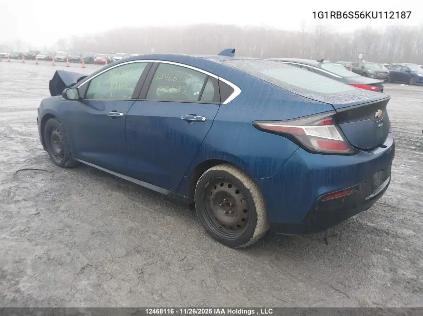 1G1RB6S56KU112187 2019 Chevrolet Volt Premier