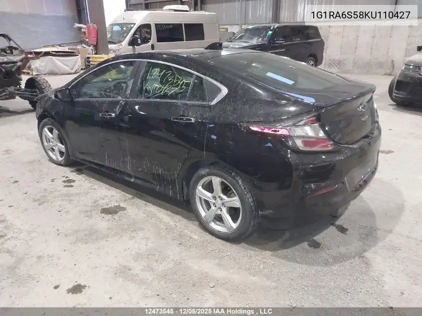 1G1RA6S58KU110427 2019 Chevrolet Volt Lt