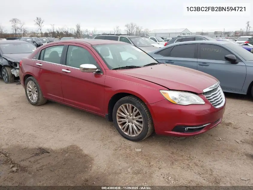1C3BC2FB2BN594721 2011 Chrysler 200 Limited