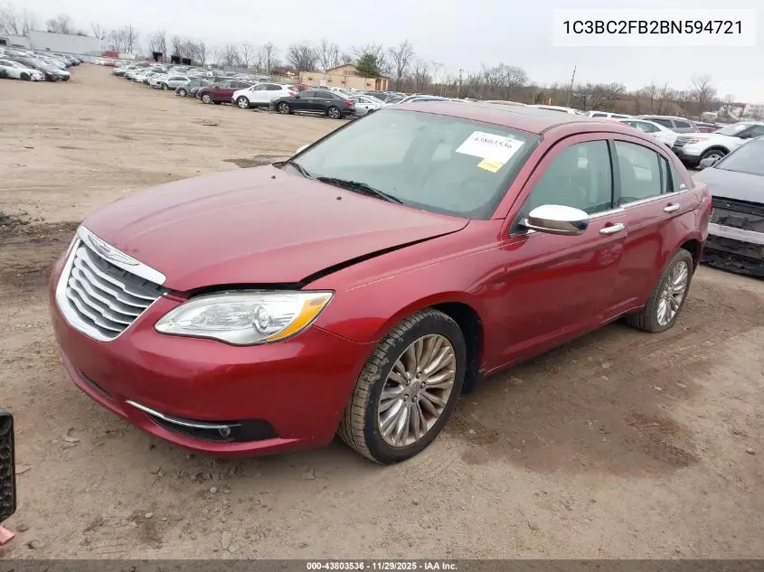 1C3BC2FB2BN594721 2011 Chrysler 200 Limited