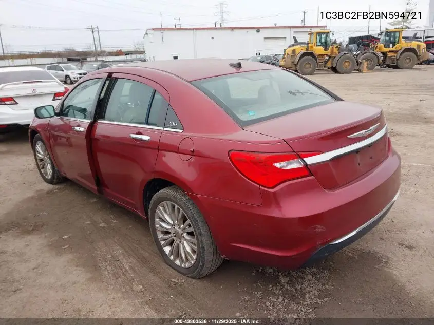 1C3BC2FB2BN594721 2011 Chrysler 200 Limited