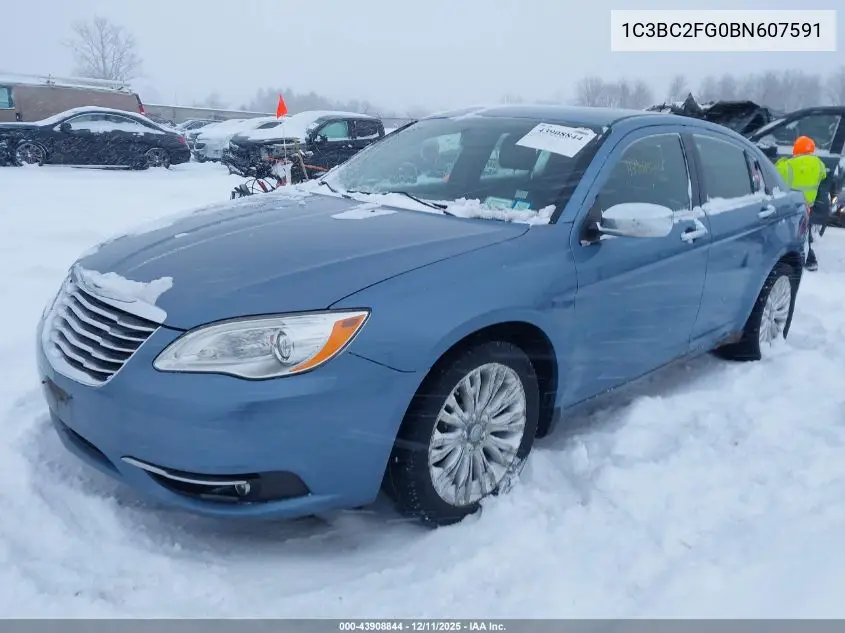 1C3BC2FG0BN607591 2011 Chrysler 200 Limited