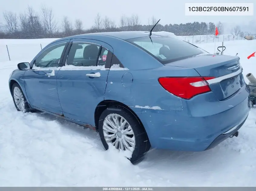 1C3BC2FG0BN607591 2011 Chrysler 200 Limited