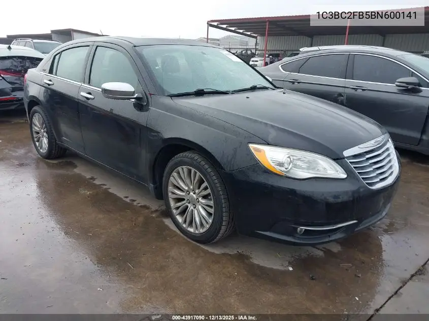 1C3BC2FB5BN600141 2011 Chrysler 200 Limited