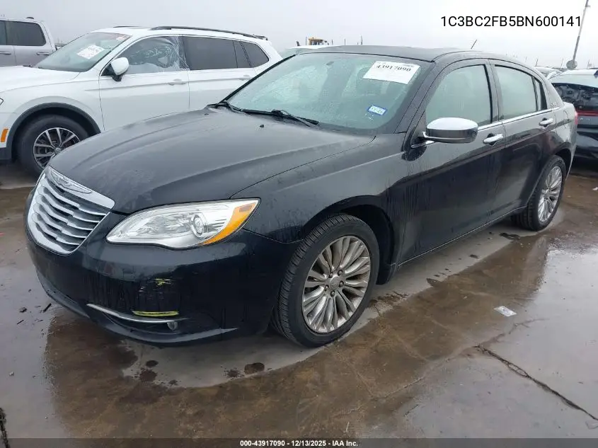 1C3BC2FB5BN600141 2011 Chrysler 200 Limited