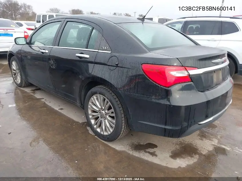 1C3BC2FB5BN600141 2011 Chrysler 200 Limited