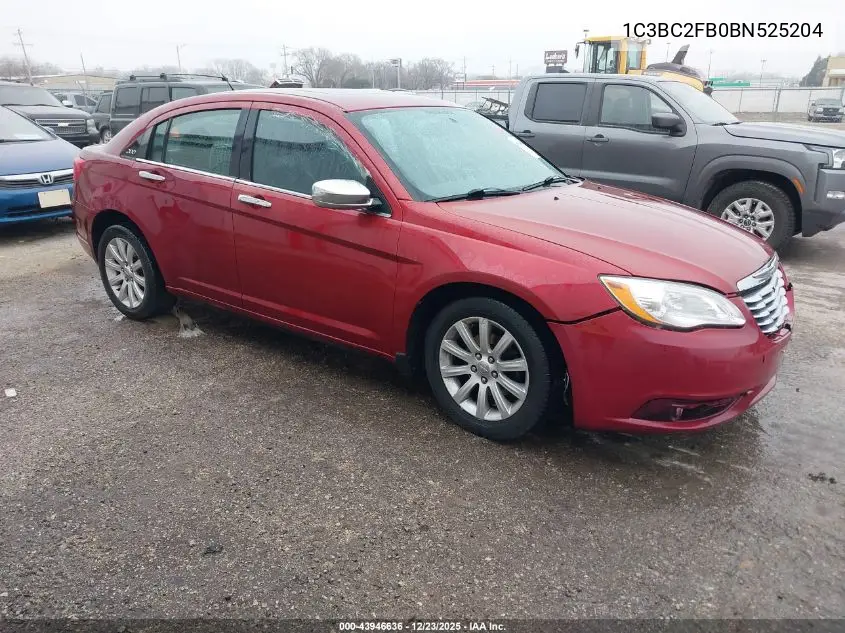 1C3BC2FB0BN525204 2011 Chrysler 200 Limited