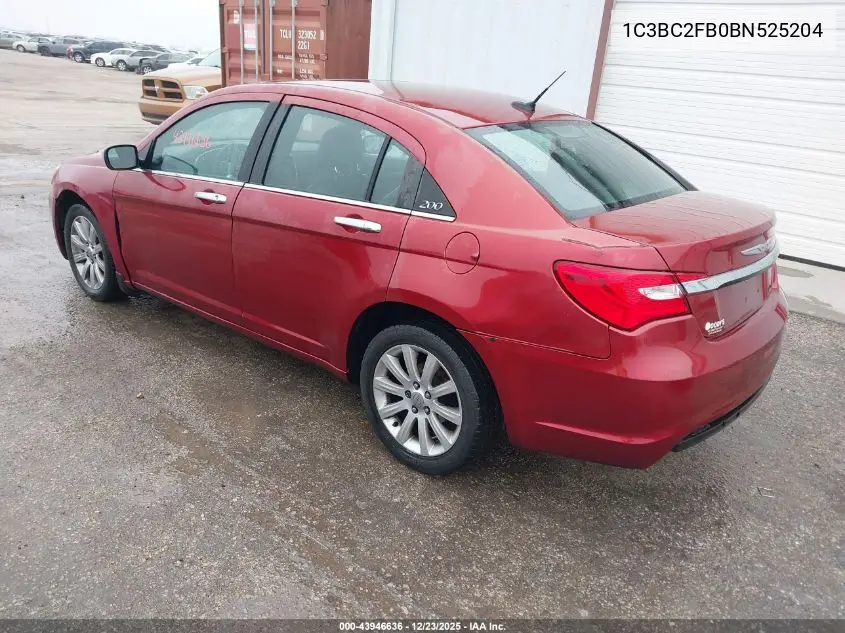 1C3BC2FB0BN525204 2011 Chrysler 200 Limited