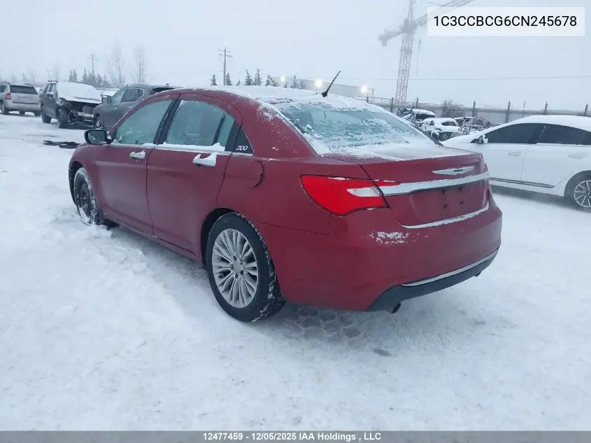 1C3CCBCG6CN245678 2012 Chrysler 200 Limited