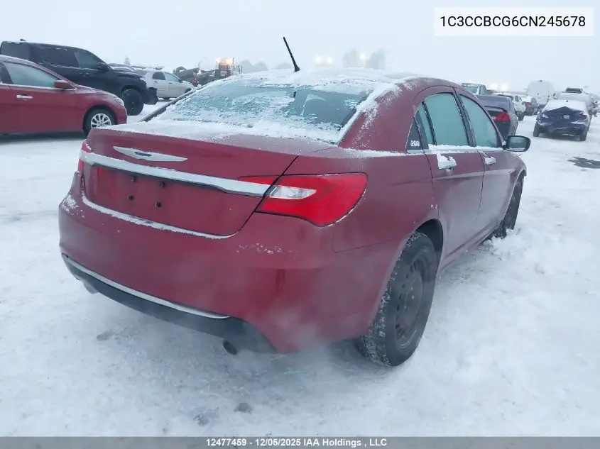 1C3CCBCG6CN245678 2012 Chrysler 200 Limited