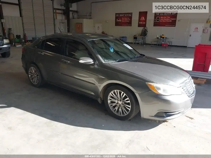 1C3CCBCG0CN244574 2012 Chrysler 200 Limited