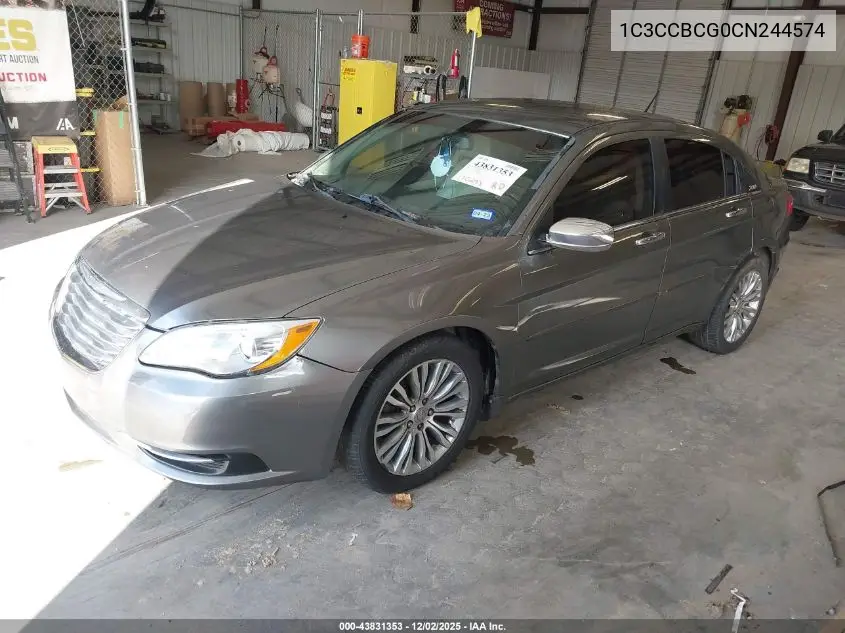 1C3CCBCG0CN244574 2012 Chrysler 200 Limited