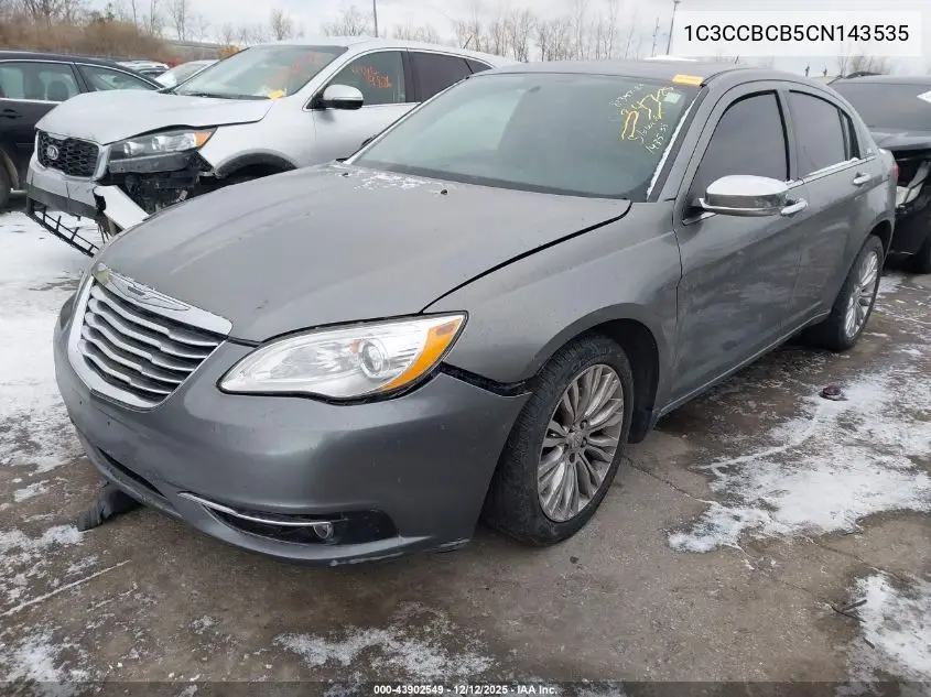 1C3CCBCB5CN143535 2012 Chrysler 200 Limited