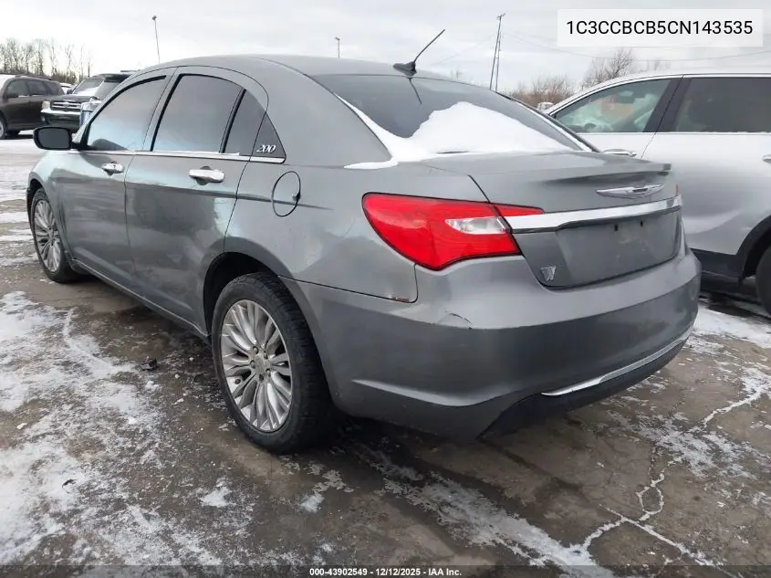 1C3CCBCB5CN143535 2012 Chrysler 200 Limited