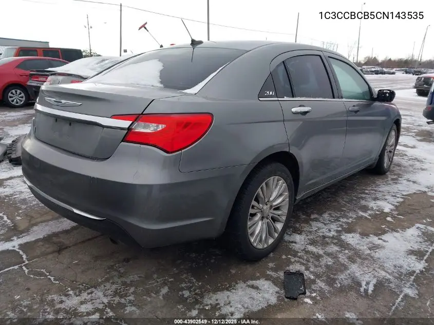 1C3CCBCB5CN143535 2012 Chrysler 200 Limited
