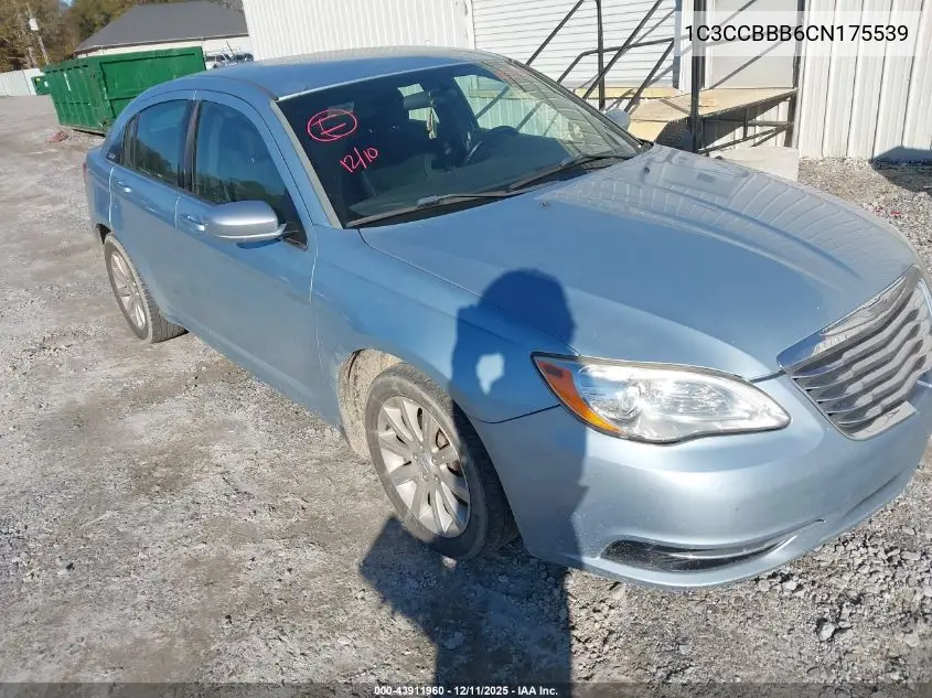 1C3CCBBB6CN175539 2012 Chrysler 200 Touring