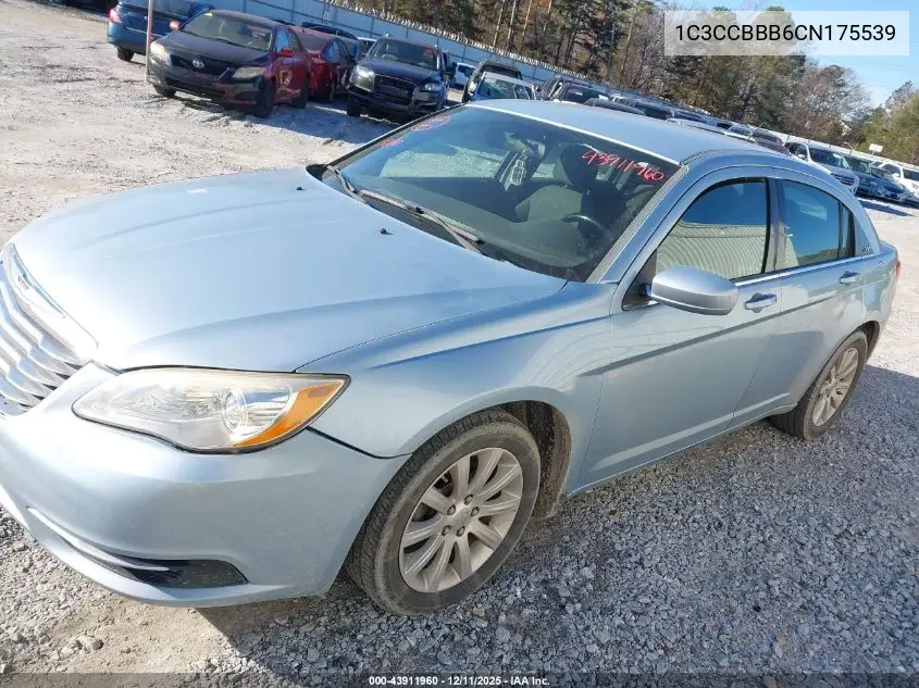 1C3CCBBB6CN175539 2012 Chrysler 200 Touring