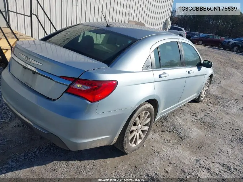 1C3CCBBB6CN175539 2012 Chrysler 200 Touring