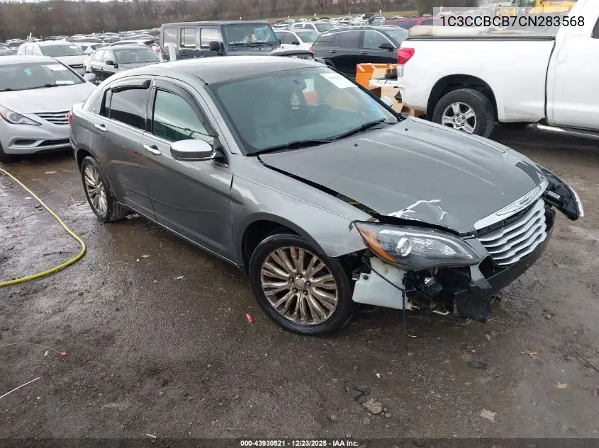 1C3CCBCB7CN283568 2012 Chrysler 200 Limited