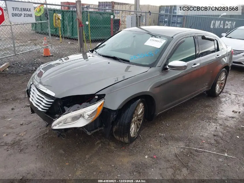 1C3CCBCB7CN283568 2012 Chrysler 200 Limited