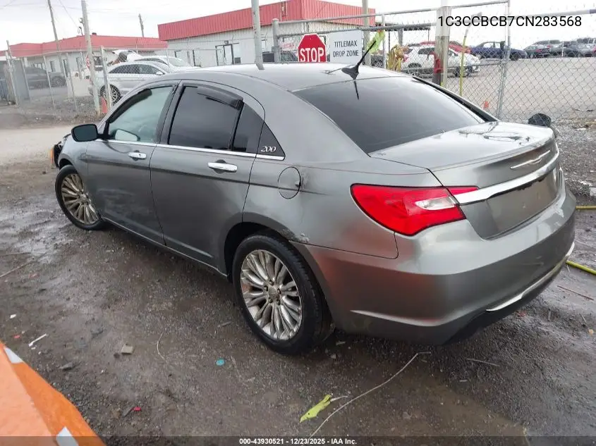 1C3CCBCB7CN283568 2012 Chrysler 200 Limited