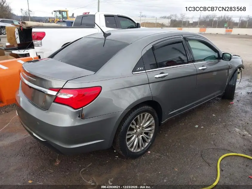 1C3CCBCB7CN283568 2012 Chrysler 200 Limited