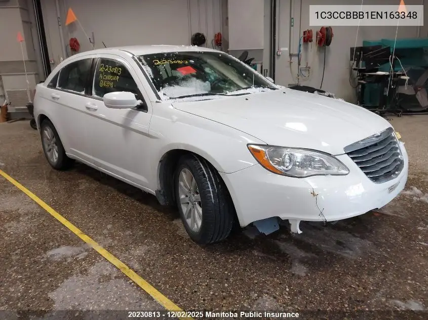 1C3CCBBB1EN163348 2014 Chrysler 200 Touring