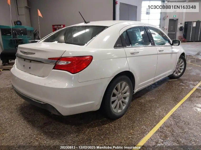 1C3CCBBB1EN163348 2014 Chrysler 200 Touring