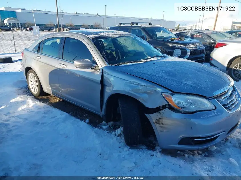1C3CCBBB3EN171922 2014 Chrysler 200 Touring