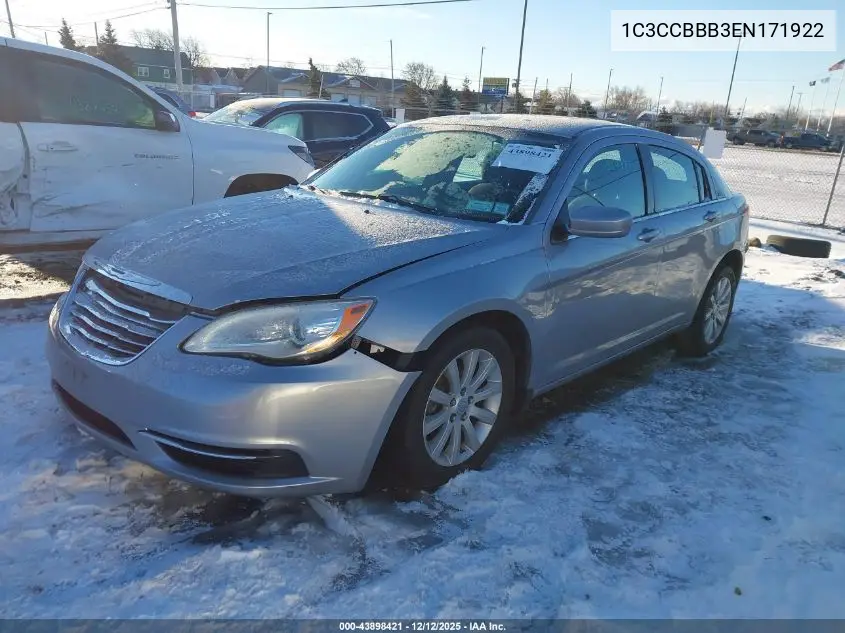 1C3CCBBB3EN171922 2014 Chrysler 200 Touring