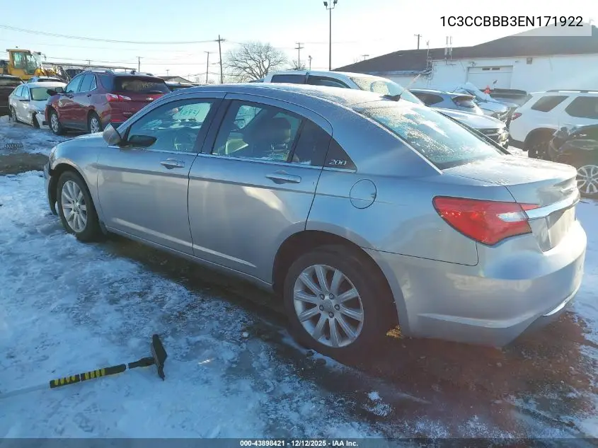 1C3CCBBB3EN171922 2014 Chrysler 200 Touring