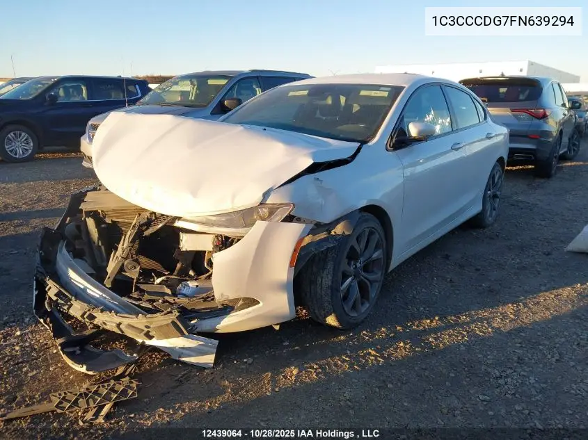 1C3CCCDG7FN639294 2015 Chrysler 200 S