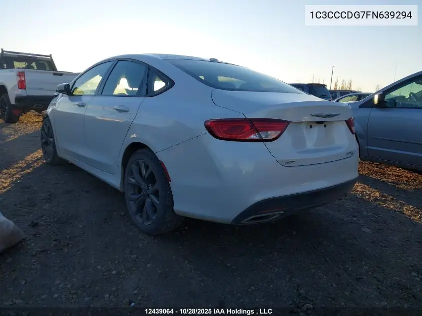 1C3CCCDG7FN639294 2015 Chrysler 200 S
