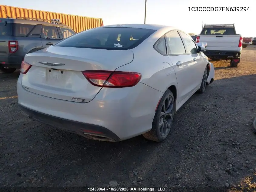 1C3CCCDG7FN639294 2015 Chrysler 200 S