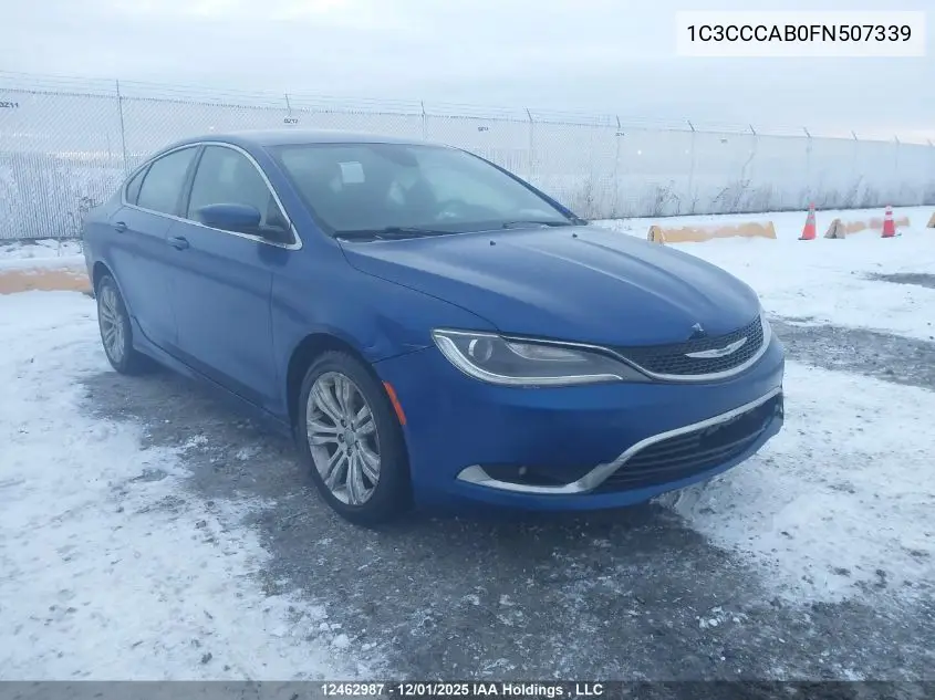 1C3CCCAB0FN507339 2015 Chrysler 200 Limited