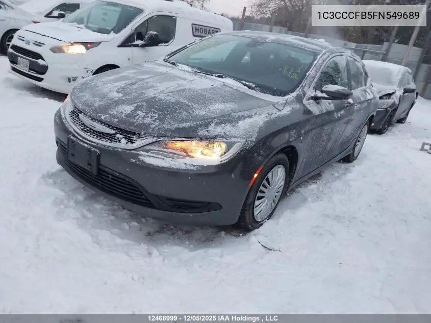 1C3CCCFB5FN549689 2015 Chrysler 200