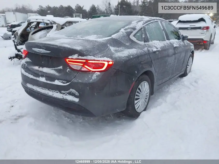 1C3CCCFB5FN549689 2015 Chrysler 200